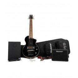Blackstar BA184080 Carry-on Deluxe Travel Guitar Pack In Jet Black With Fly3 BT