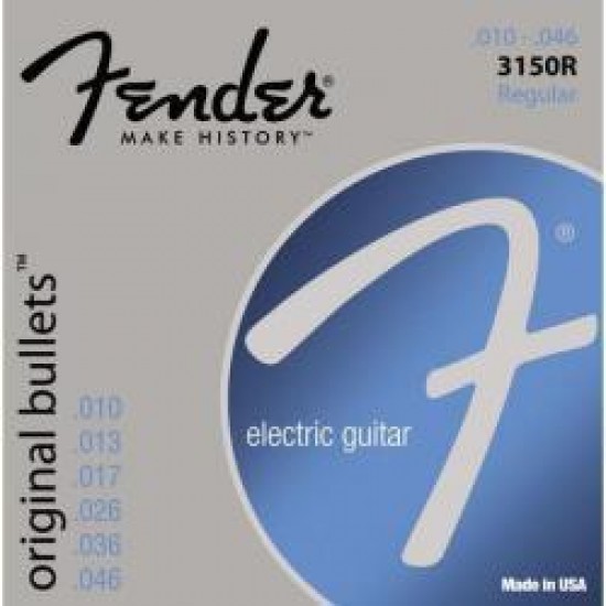 Fender® 3150R Original Bullets Pure Nickel Regular Electric Guitar Strings Fender® 3150R Original Bullets Pure Nickel Regular Electric Guitar Strings