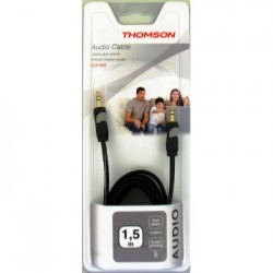 Thomson Audio Cable, 3.5 mm jack plug - 3.5 mm jack plug, gold-plated, 1.5 m