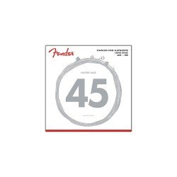 Fender 0739050403 Stainless Flatwound Bass Guitar Strings .045-.100 Long Scale 