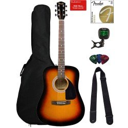 Fender FA-115 - 0971210532 Dreadnought Acoustic Guitar Pack - Sunburst