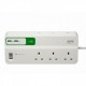 APC PM6U-UK Essential SurgeArrest 6 Outlets With 5V, 2.4A 2 Port USB Charger, 230V UK