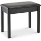 On-Stage Keyboard/Classic Piano Bench - Black