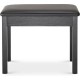On-Stage Keyboard/Classic Piano Bench - Black
