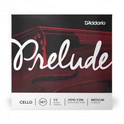D'Addario J1010 1/2M Prelude Cello String Set, 1/2 Scale, Medium Tension