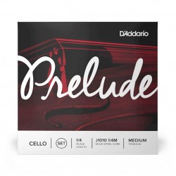 D'Addario J1010 1/4M Prelude Cello String Set, 1/4 Scale, Medium Tension  