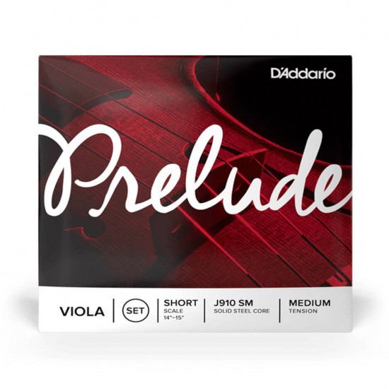 D'Addario J910 SM Viola Prelude Set of Strings Short Scale - Medium Tension