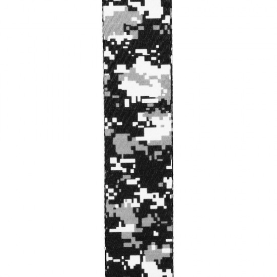 D'Addario P20S1501 Printed Polyester 2" Camo Black Guitar Strap