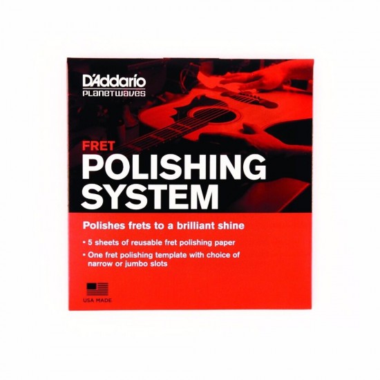 D'Addario PW-FRP Planet Waves Fret Polishing System 5-Pack with Polishing Templates D'Addario PW-FRP Planet Waves Fret Polishing System 5-Pack with Polishing Templates