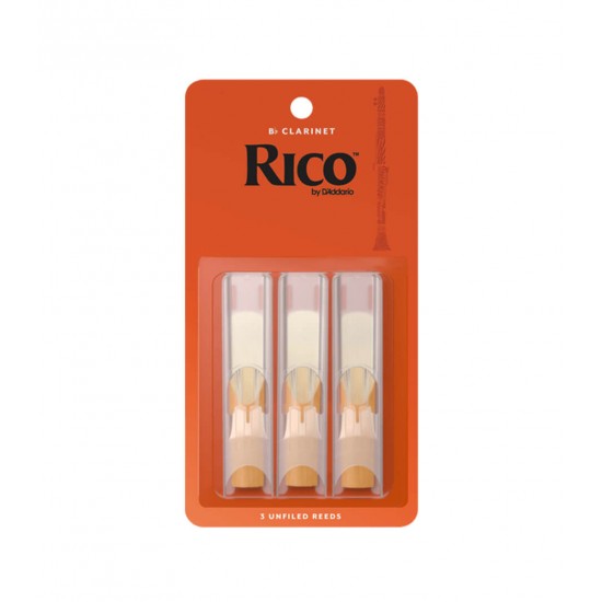 D'Addario RCA0330 Rico Bb Clarinet Reeds - Strength 3.0 (3-Pack) D'Addario RCA0330 Rico Bb Clarinet Reeds - Strength 3.0 (3-Pack)