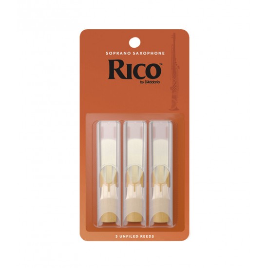 D'Addario RIA0315 Rico Soprano Saxophone Reeds - Strength 1.5 (3-Pack) D'Addario RIA0315 Rico Soprano Saxophone Reeds - Strength 1.5 (3-Pack)