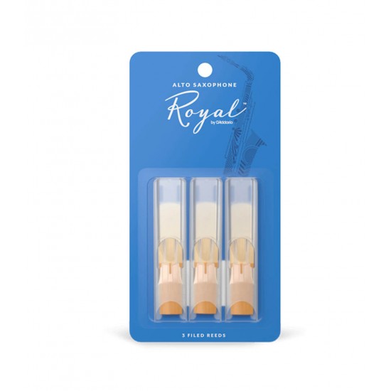 D'Addario RJB0330 Royal Alto Sax Reeds - Strength 3.0 (3-Pack) D'Addario RJB0330 Royal Alto Sax Reeds - Strength 3.0 (3-Pack)