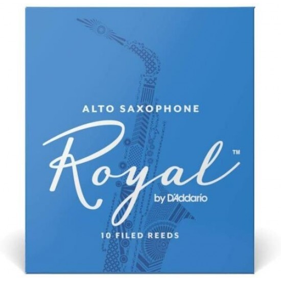 D'Addario RJB1020 Royal Alto Saxophone Reeds - Strength 2 (10-Pack)