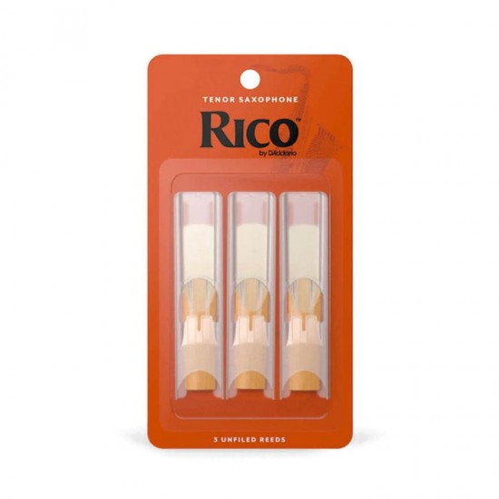 D'Addario RKA0330 Rico Tenor Saxophone Reeds - Strength 3 (3-Pack)