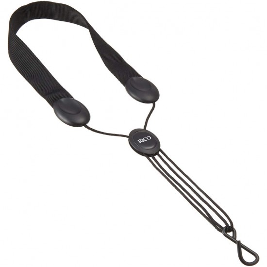 D'Addario SJA11 Fabric Neck Strap - Black D'Addario SJA11 Fabric Neck Strap - Black