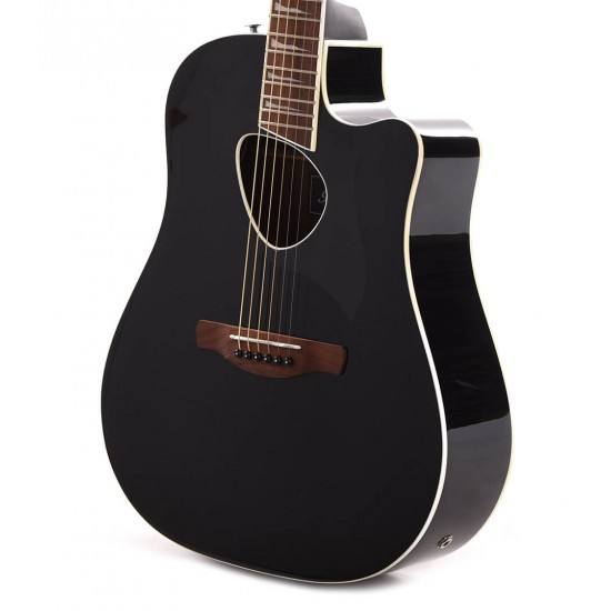 Ibanez Altstar ALT30-BKM Acoustic-Electric Guitar - Black