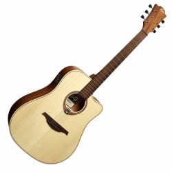 Lag T70DCE Tramontane Series Dreadnought Electro Cutaway Acoustic Guitar - Natural Finish