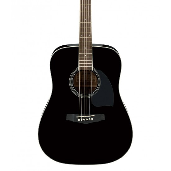 Ibanez PF15-BK Acoustic Guitar - Black High Gloss Finish