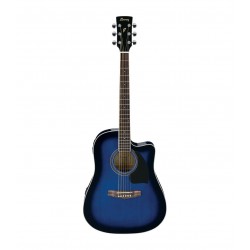 Ibanez PF15ECE-TBS Series Electro-Acoustic Guitar - Transparent Blue Sunburst