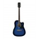 Ibanez PF15ECE-TBS Series Electro-Acoustic Guitar - Transparent Blue Sunburst