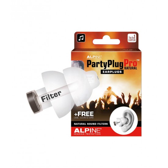 Alpine PartyPlug Pro Natural Earplugs (111.21.600) Alpine PartyPlug Pro Natural Earplugs (111.21.600)
