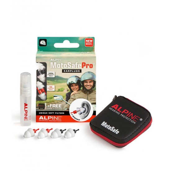 Alpine Moto Safe® Pro Ear Plugs for Bikers (111.23.122) Alpine Moto Safe® Pro Ear Plugs for Bikers (111.23.122)