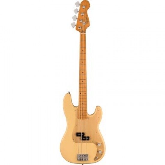 Fender 0379530507 Squier 40th Anniversary Vintage Edition Precision Bass Electric Guitar - Satin Vintage Blonde  