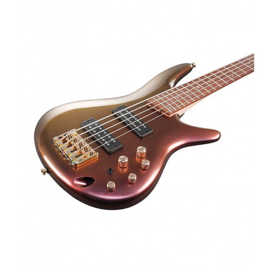 Ibanez SR305EDX-RGC Electric Bass Guitar - Black Rose Gold Chameleon Finish