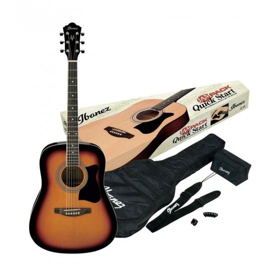 Ibanez V50NJP-VS Jampack Acoustic Guitar Package - Vintage Sunburst Finish