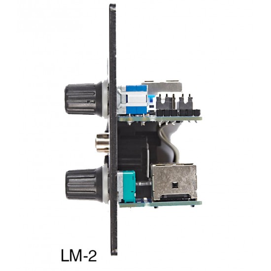 Cloud LM-2B Active Input Plate with 1 Stereo Line Input (Phono and 3.5mm Jack Socket ) - Black