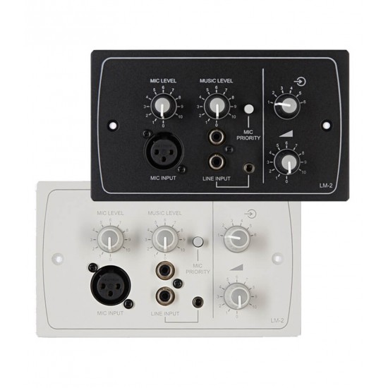 Cloud LM-2B Active Input Plate with 1 Stereo Line Input (Phono and 3.5mm Jack Socket ) - Black