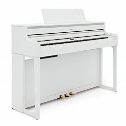 Roland HP704-WH Digital Upright Piano - White