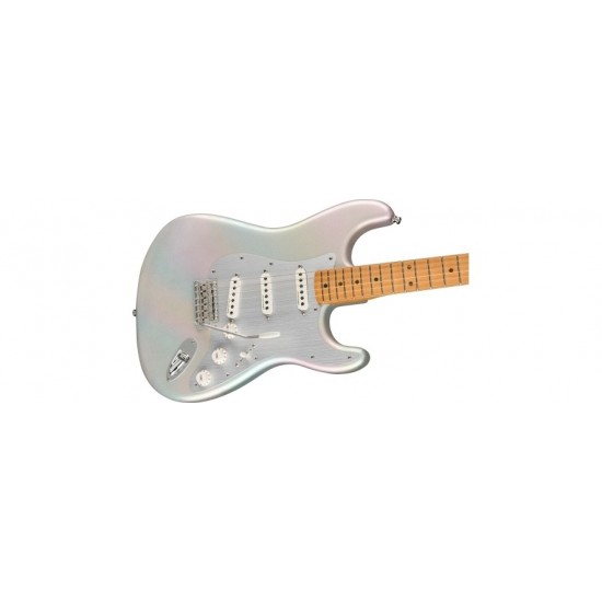 Fender 0140242343 H.E.R. Stratocaster Electric Guitar Maple Fingerboard - Chrome Glow