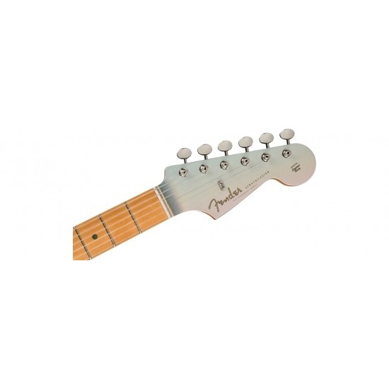 Fender 0140242343 H.E.R. Stratocaster Electric Guitar Maple Fingerboard - Chrome Glow