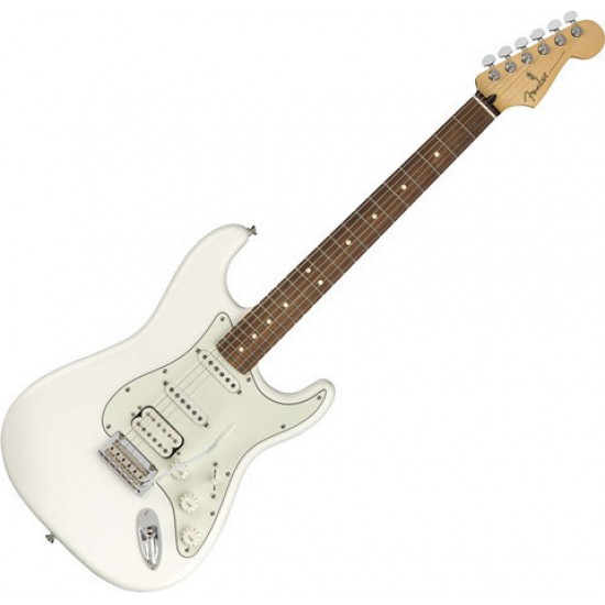 Fender 0144523515 Player Stratocaster HSS Electric Guitar PF -Polar White