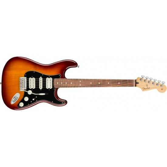 Fender 0144533552 Player Stratocaster HSH Electric Guitar - Pau Ferro Fretboard - Tobacco Sunburst   