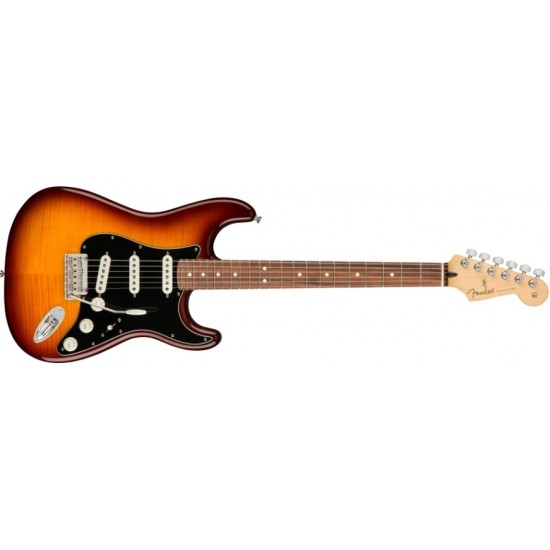 Fender 0144553552 Electric Guitar Player Stratocaster Plus Top PF - Tobacco Sunburst