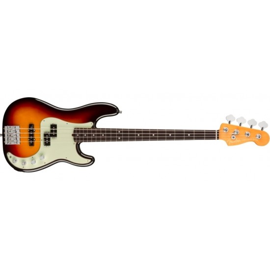 Fender  0199010712 American Ultra Precision Bass Electric Guitar  RW - Ultraburst 