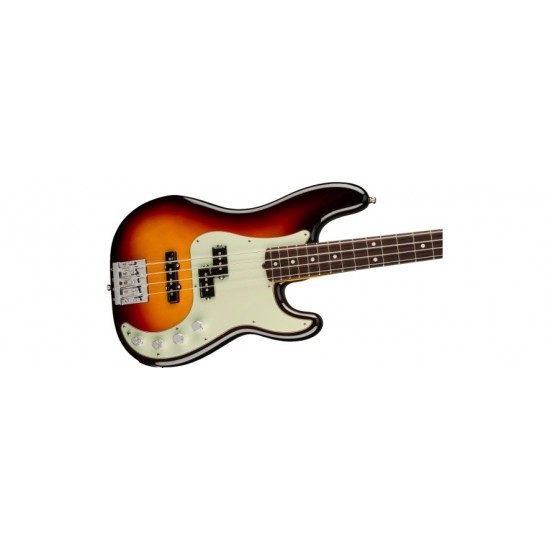 Fender  0199010712 American Ultra Precision Bass Electric Guitar  RW - Ultraburst 