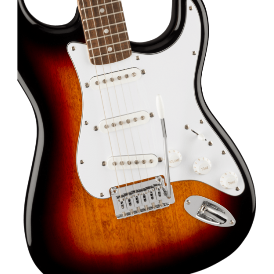 Fender 0378000500 Squier Affinity Stratocaster LRL WPG Electric Guitar in 3-Colour Sunburst