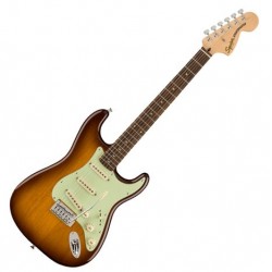 Fender 0378006542  Squier FSR Affinity Series Stratocaster Electric Guitar Laurel Fingerboard, Mint Pickguard - Honey Burst