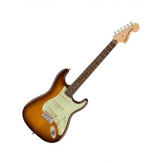 Fender 0378006542  Squier FSR Affinity Series Stratocaster Electric Guitar Laurel Fingerboard, Mint Pickguard - Honey Burst