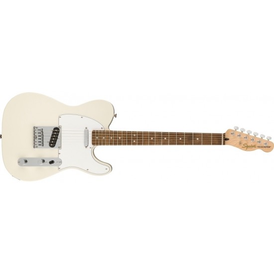 Fender 0378200505 Squier Affinity Series Telecaster Electric Guitar - Olympic White with Laurel Fingerboard