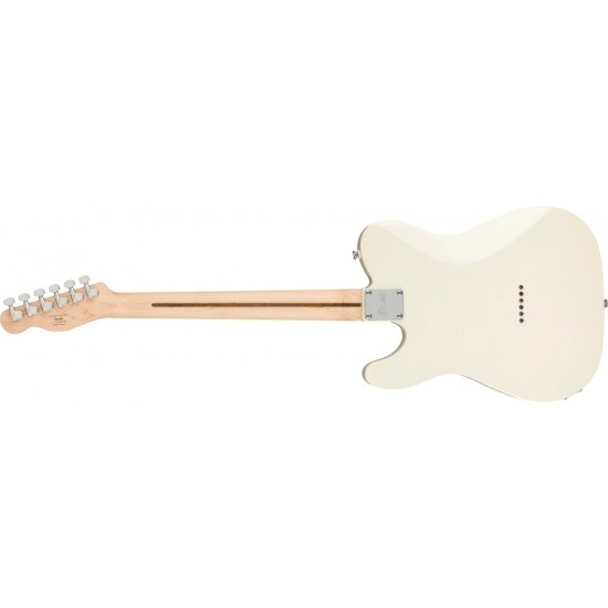 Fender 0378200505 Squier Affinity Series Telecaster Electric Guitar - Olympic White with Laurel Fingerboard