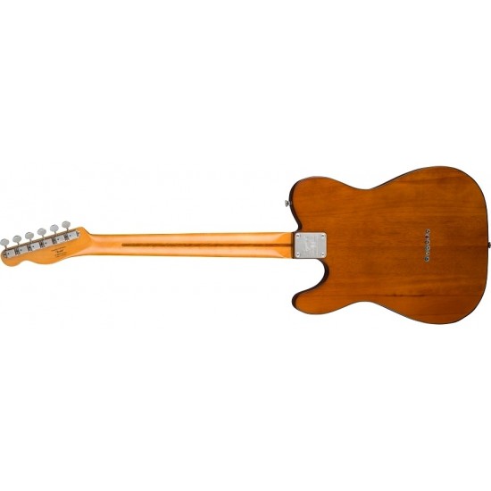 Fender 0379501529 Squier 40th Anniversary Telecaster Electric Guitar, Vintage Edition - Satin Mocha with Maple Fingerboard  