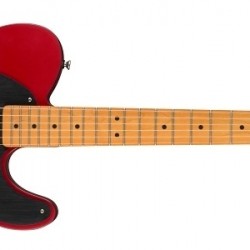 Fender 0379501554  Squier 40th Anniversary Telecaster Electric Guitar, Vintage Edition - Satin Dakota Red with Maple Fingerboard