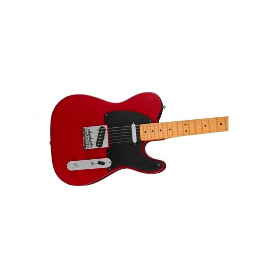 Fender 0379501554  Squier 40th Anniversary Telecaster Electric Guitar, Vintage Edition - Satin Dakota Red with Maple Fingerboard