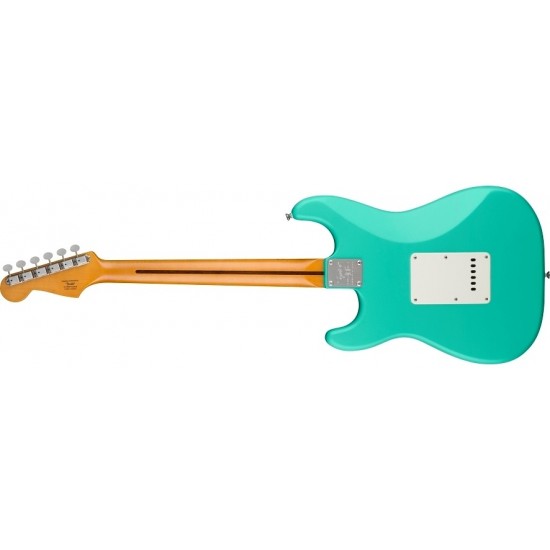 Fender 0379510549  Squier 40th Anniversary Stratocaster Electric Guitar, Vintage Edition - Satin Seafoam Green with Maple Fingerboard