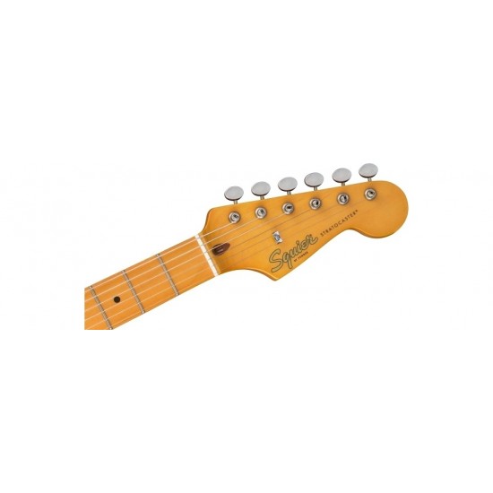 Fender 0379511503 Squier 40th Anniversary Stratocaster Electric Guitar, Vintage Edition - Satin Wide 2-color Sunburst 