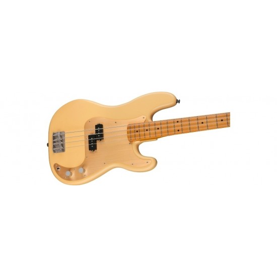 Fender 0379530507 Squier 40th Anniversary Vintage Edition Precision Bass Electric Guitar - Satin Vintage Blonde  